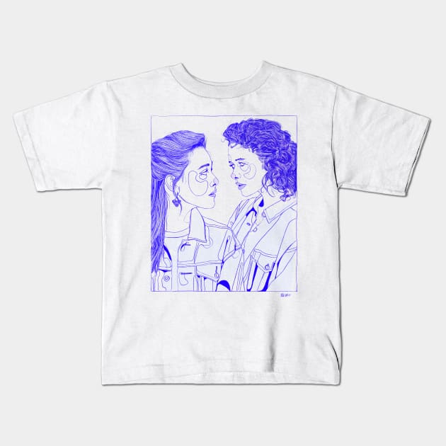 Dani & Jamie 2 - Bly Manor Kids T-Shirt by annijyn